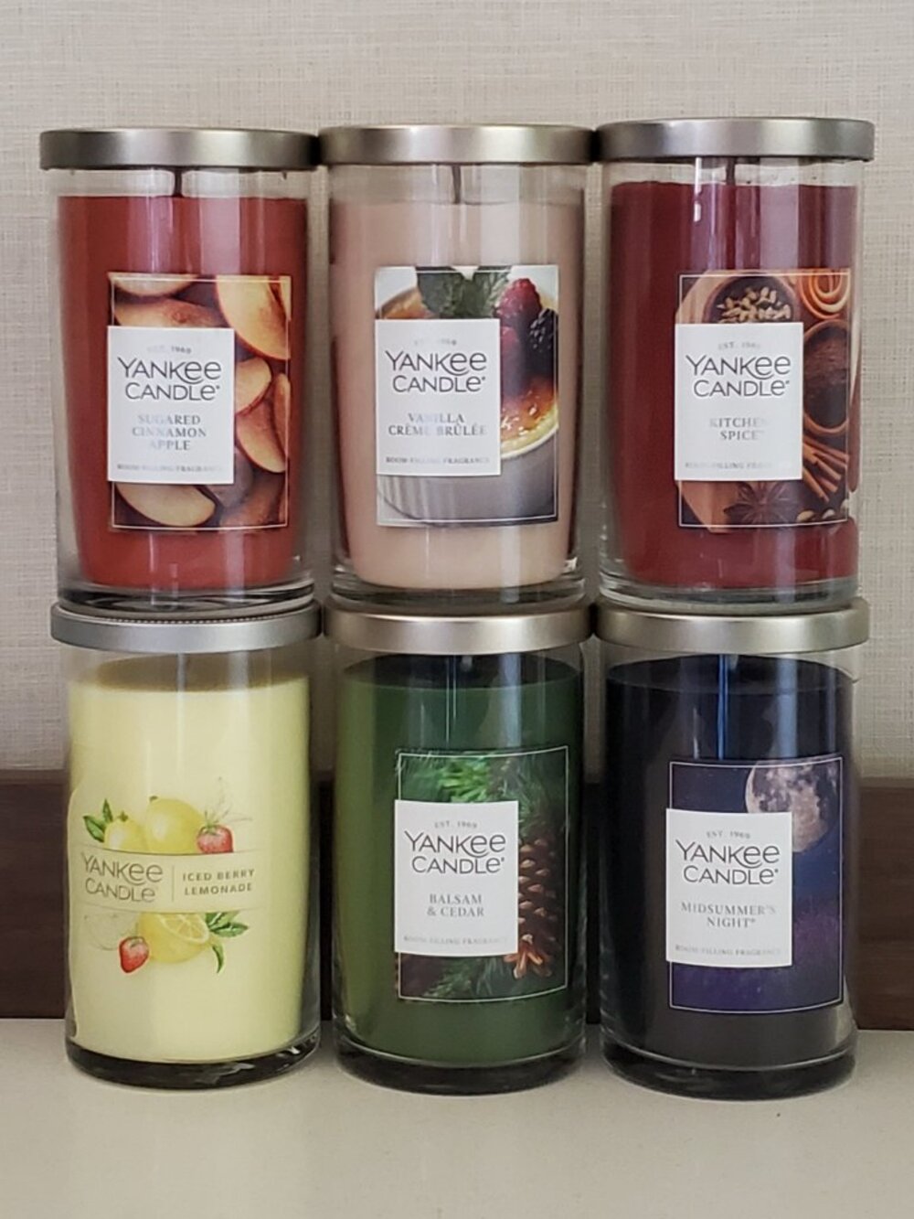 Yankee Candle bundle lot (6) assorted 14.25 OZ